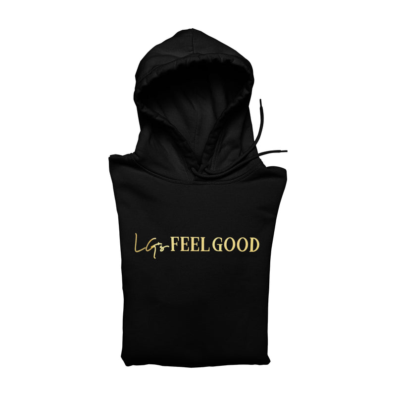 LG'S FEEL GOOD BLACK/GOLD HOODIE